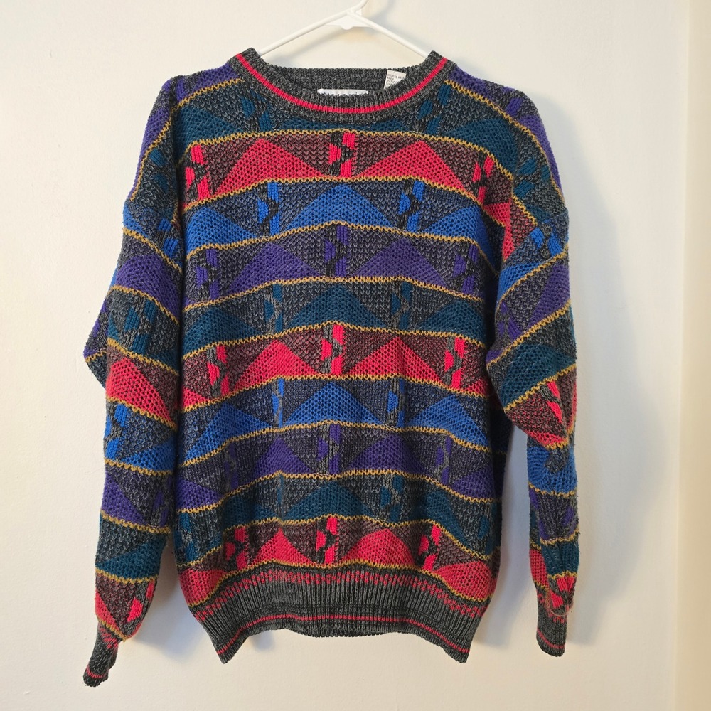 Vintage City Streets Sweater Womens Medium